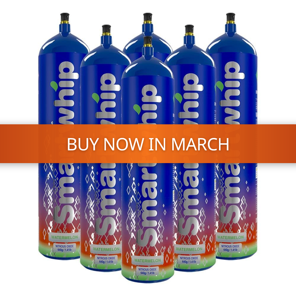 Buy Smartwhip cream chargers now in March